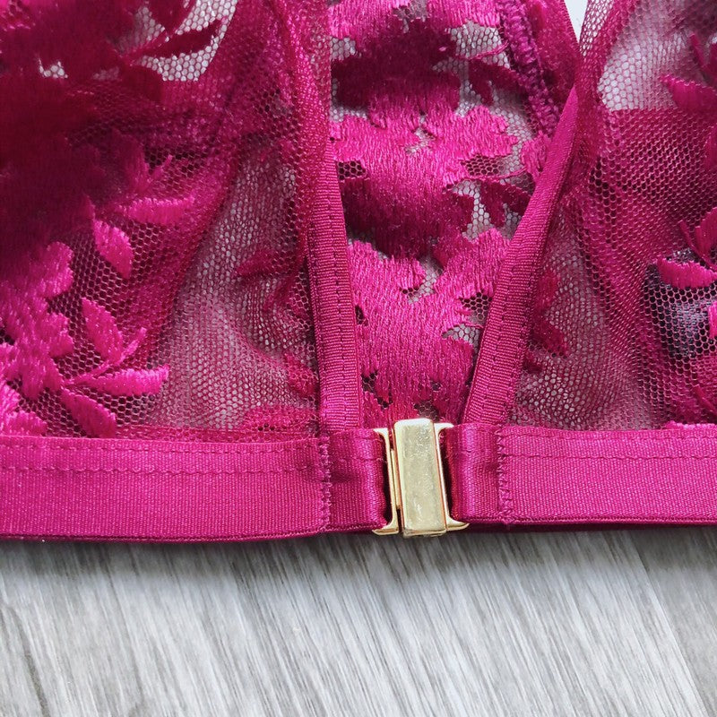 Forever Yours Fuchsia Lace Bralette