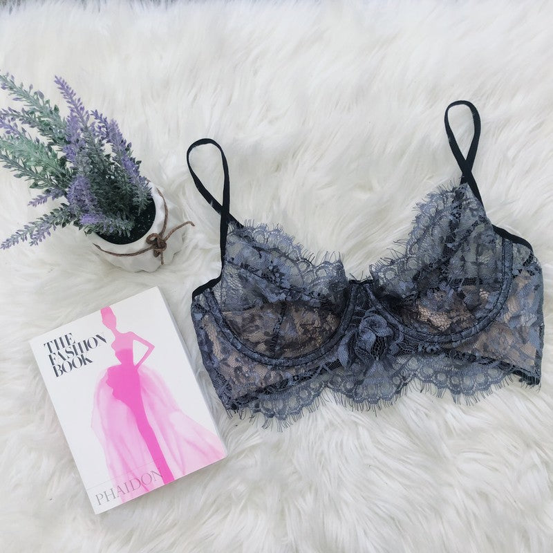 Floral Lace Lilac Bralette