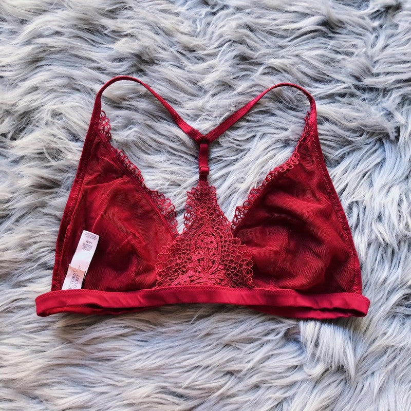 Ruin Your Life Red Lace Bralette