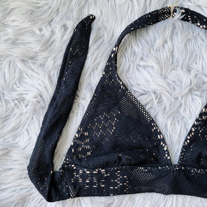 Vintage Vybe Black Lace Trim Bralette