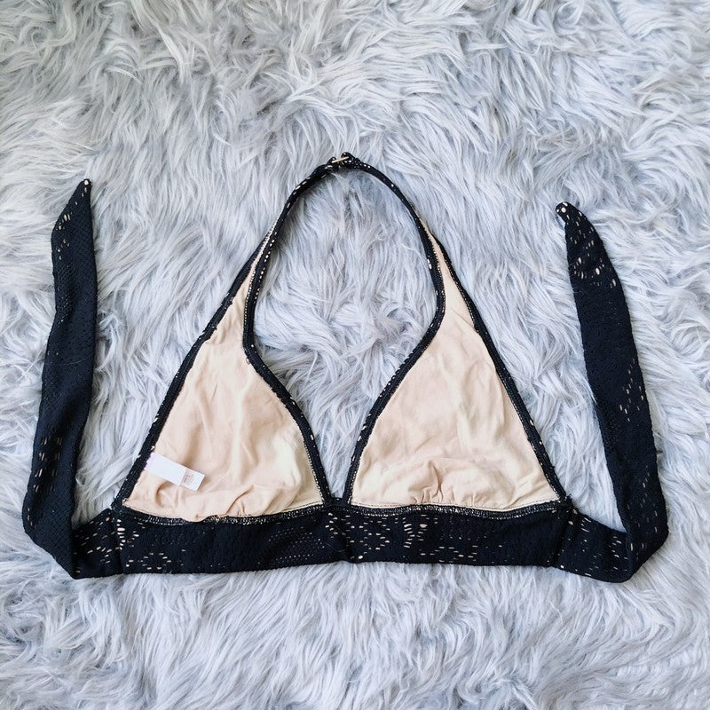 Vintage Vybe Black Lace Trim Bralette