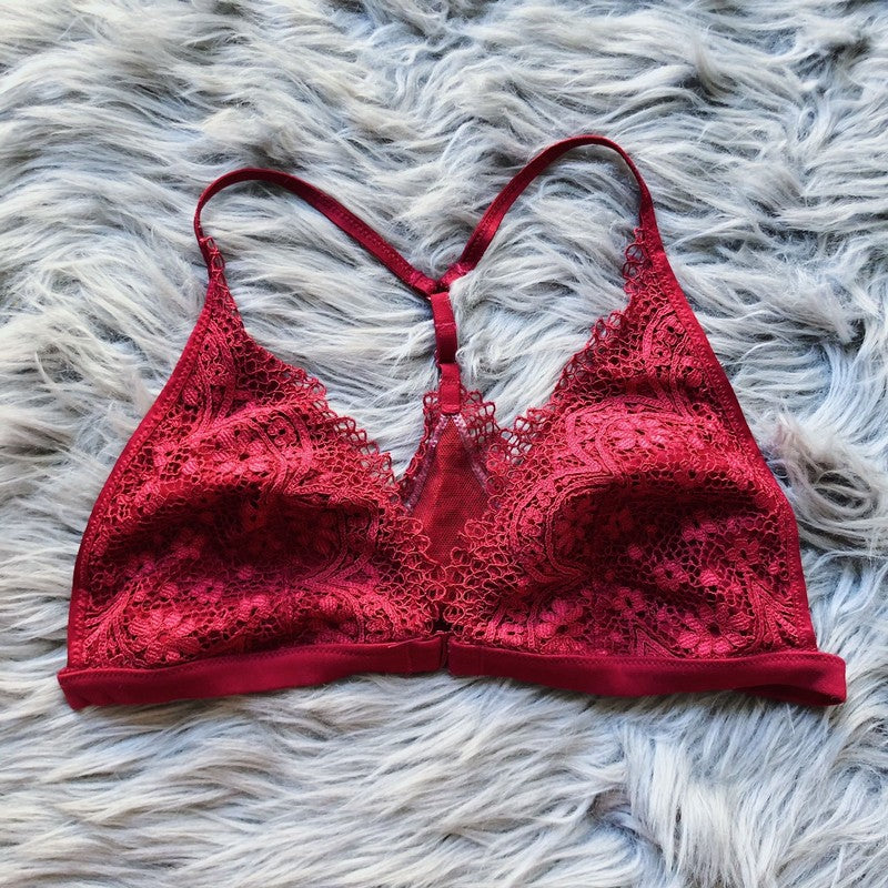 Ruin Your Life Red Lace Bralette