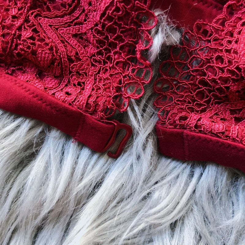 Ruin Your Life Red Lace Bralette