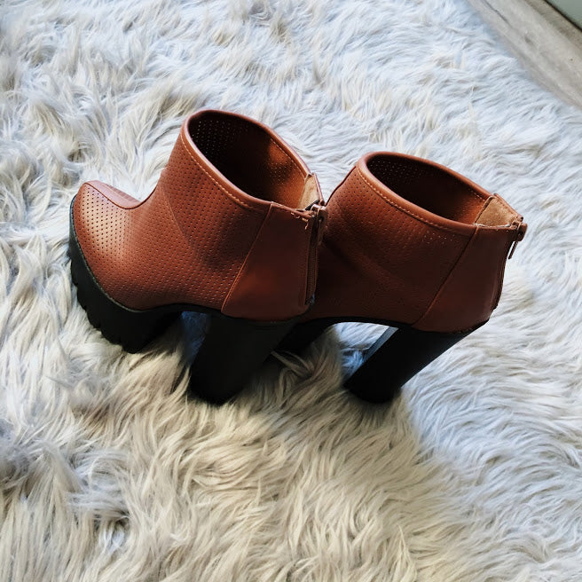 Babygirl Platform Faux Leather Booties