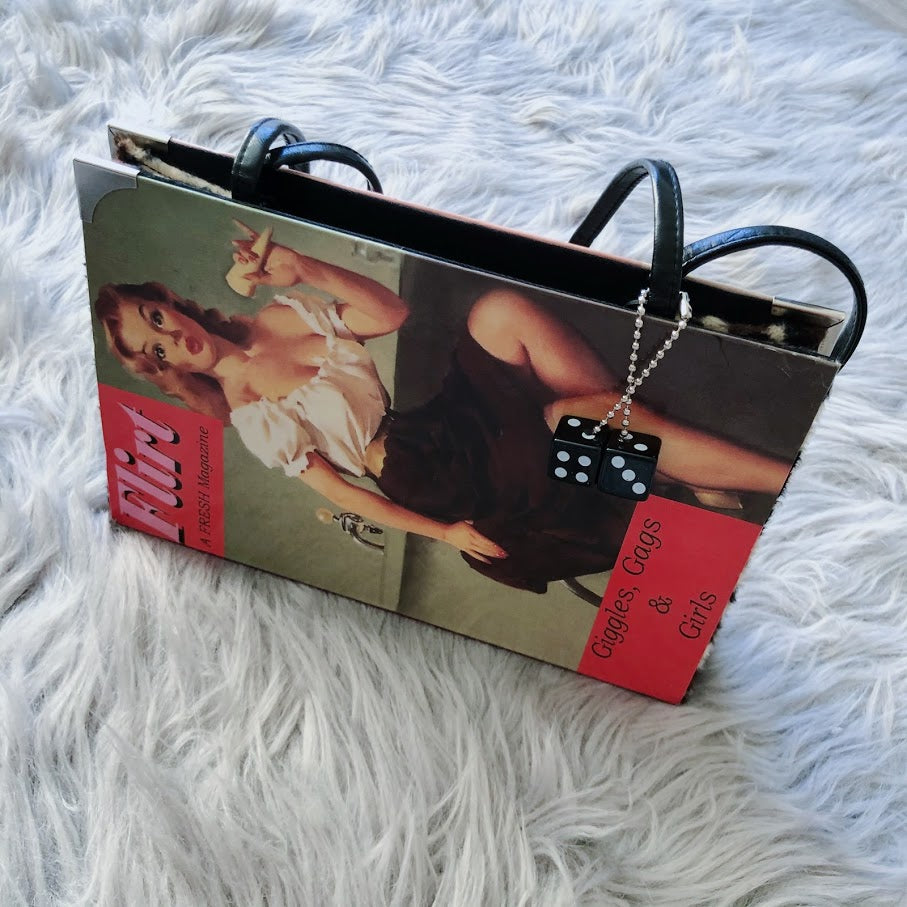 Vintage Magazine 50's Flirt Hardcover Hand Bag