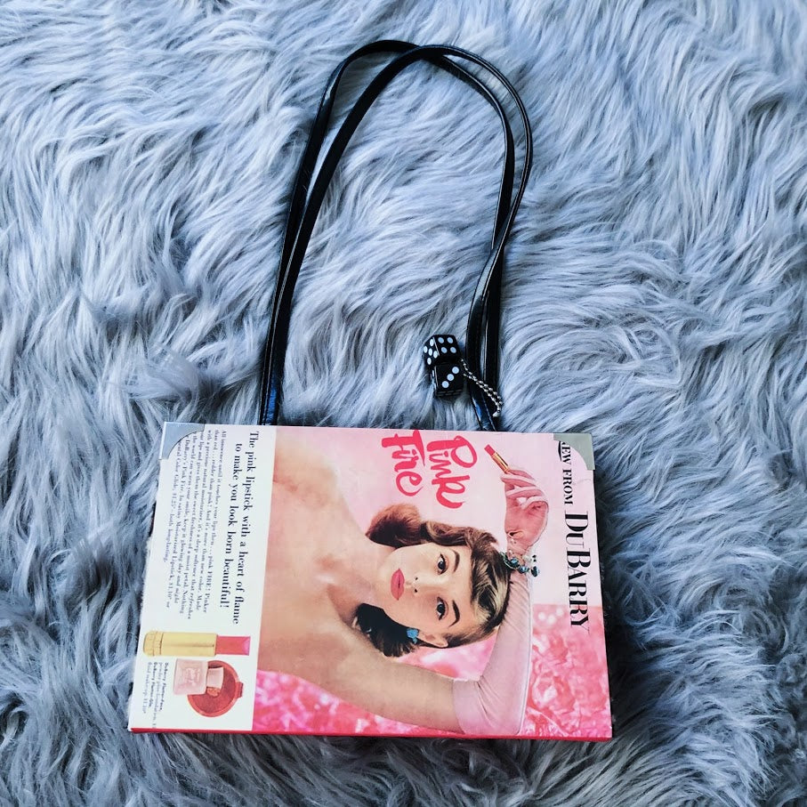 Vintage Magazine 50's Flirt Hardcover Hand Bag