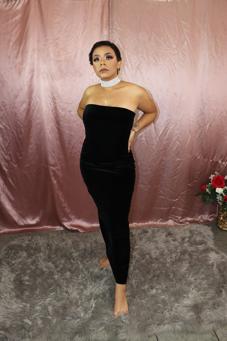 Bad Baby Black Strapless Dress