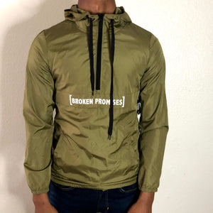 New With Tags Broken Promises Khaki Windbreaker