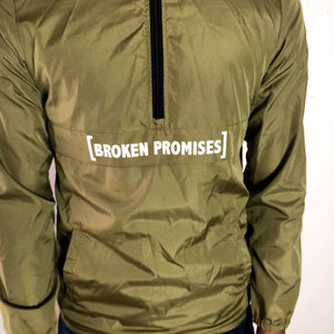 New With Tags Broken Promises Khaki Windbreaker