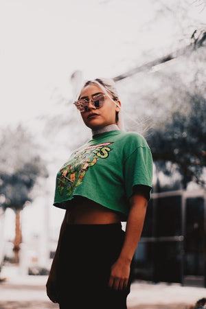 Vintage 90s Ninja Turtles Crop Top