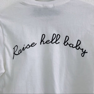 Raise Hell Baby Nasty Gal White Crop Top