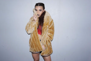 Only Thing Soft About Me Faux Fur Mink Jacket