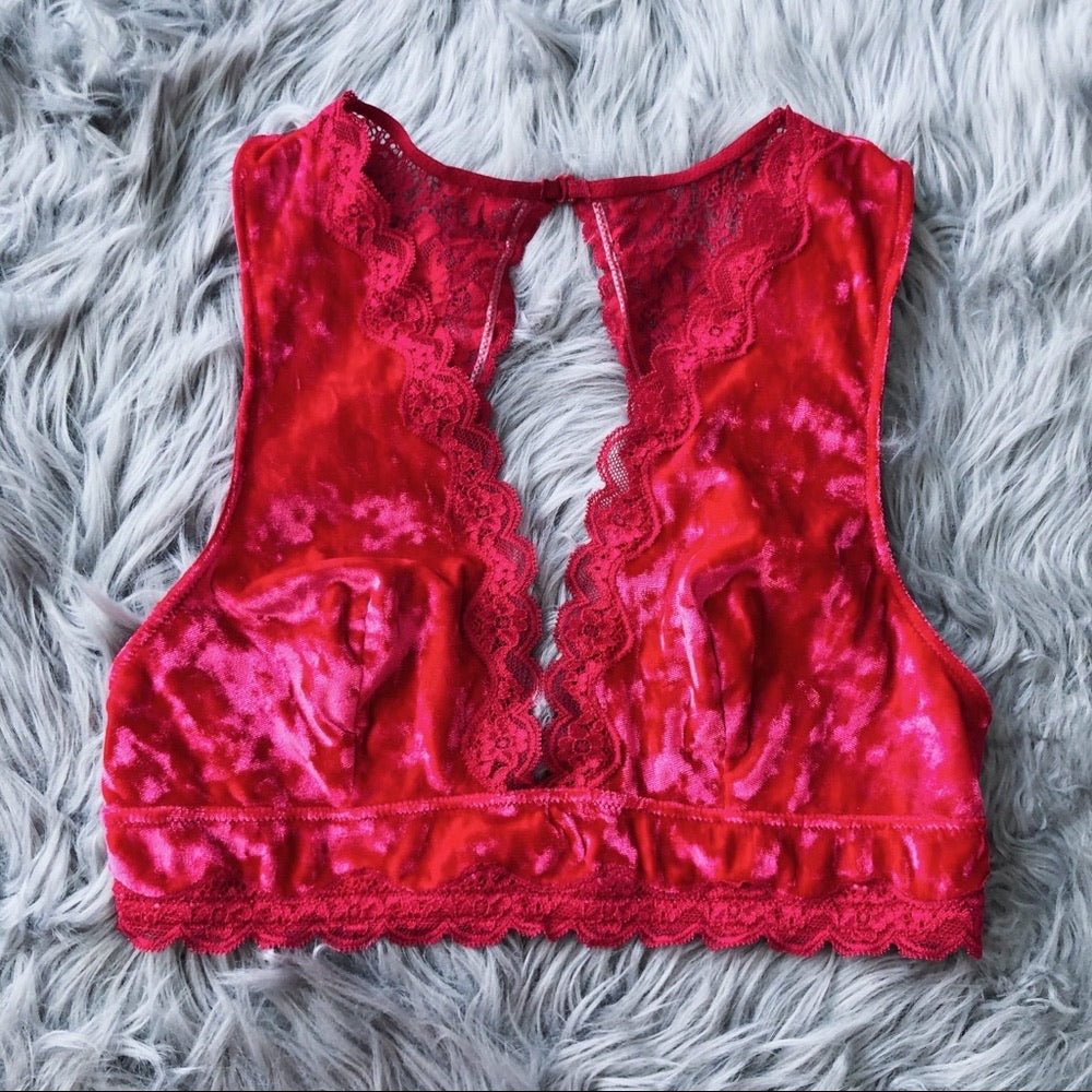 INC Soft Fuscia Lace Bralette