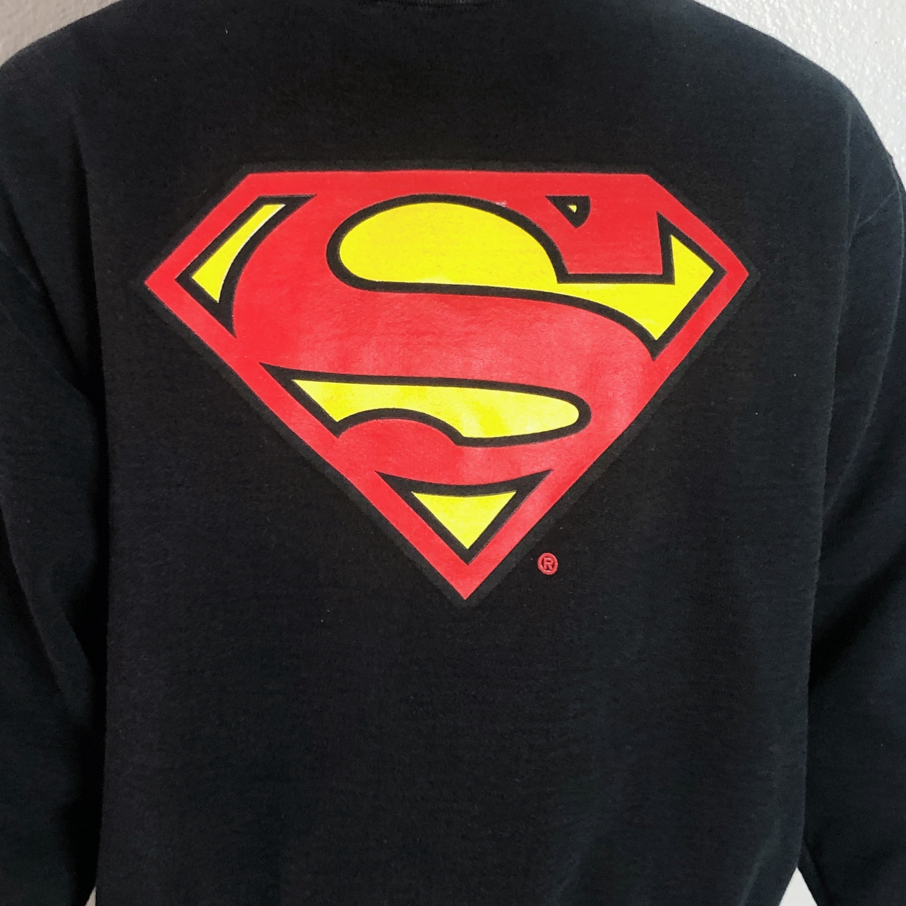 1996 Vintage Black Superman Crewneck