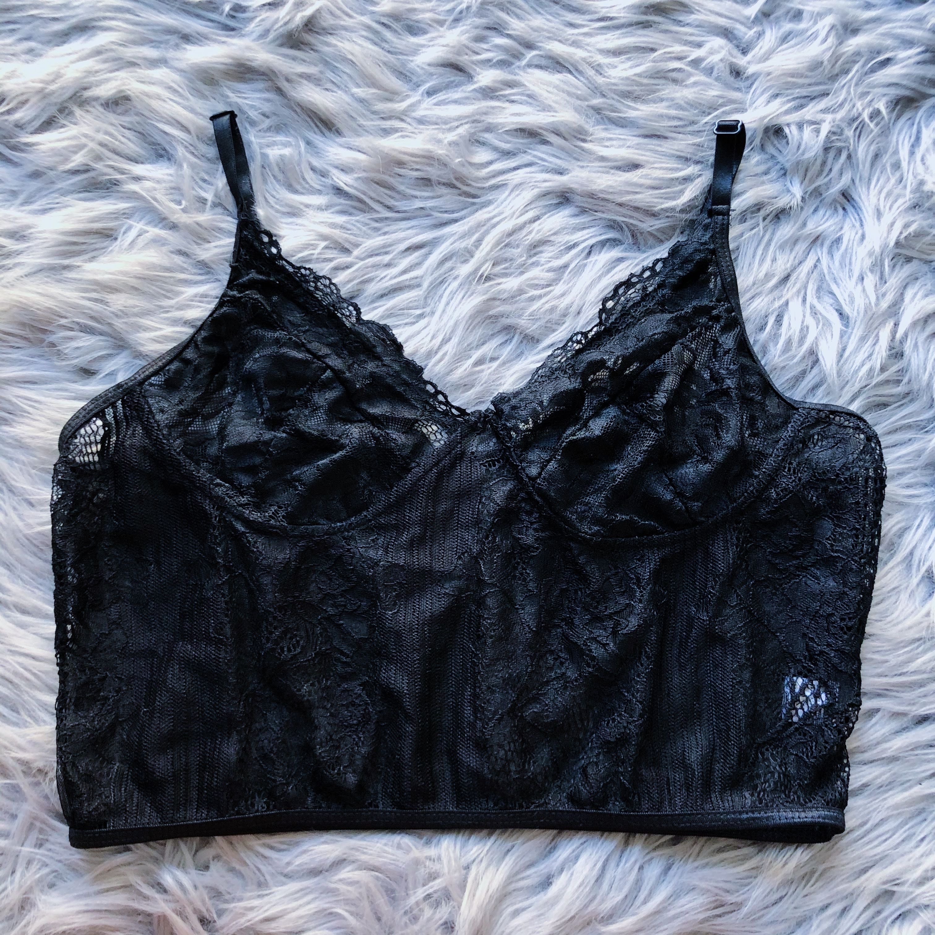 Angel Bae All Black Lace Bralette