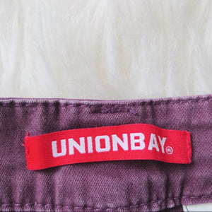 Purple Union Bay Cut Off Bermuda Shorts