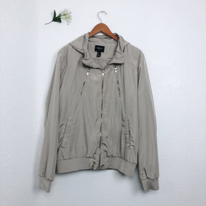 TAN MEN WINDBREAKER ZIP UP JACKET