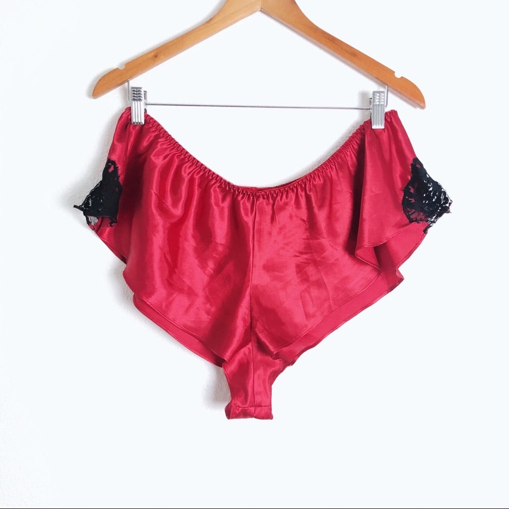 Red Lingerie Lace Trimmed Torrid Boy Shorts