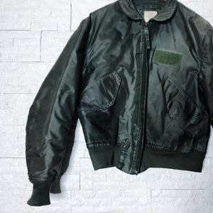 Vintage Army Green Bomber Jacket