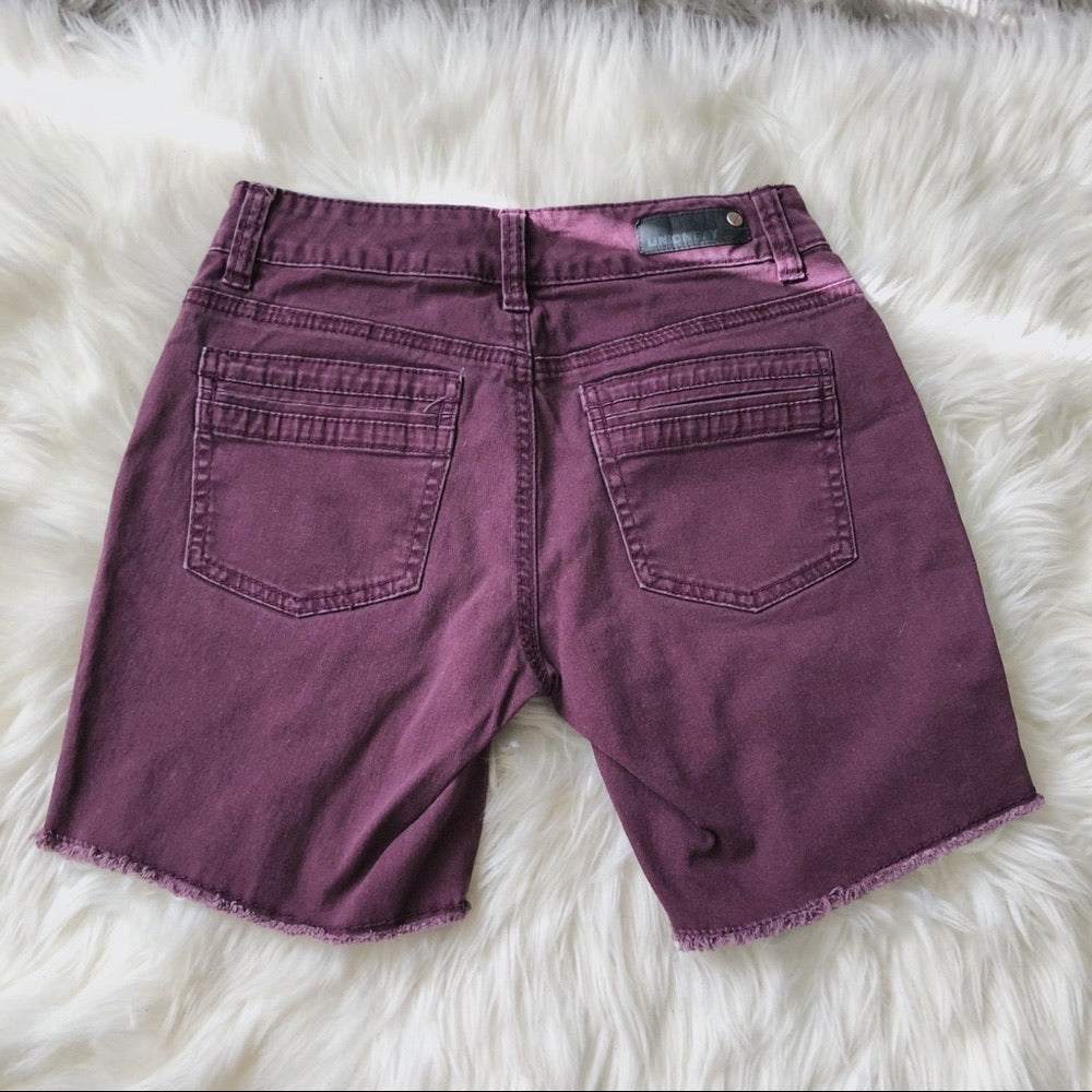 Purple Union Bay Cut Off Bermuda Shorts