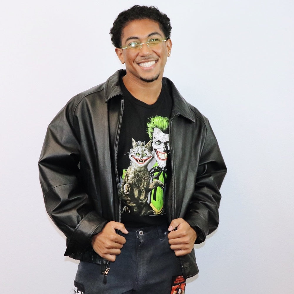 Vintage 90’s Black St. John’s Bay Leather Zip Up Jacket