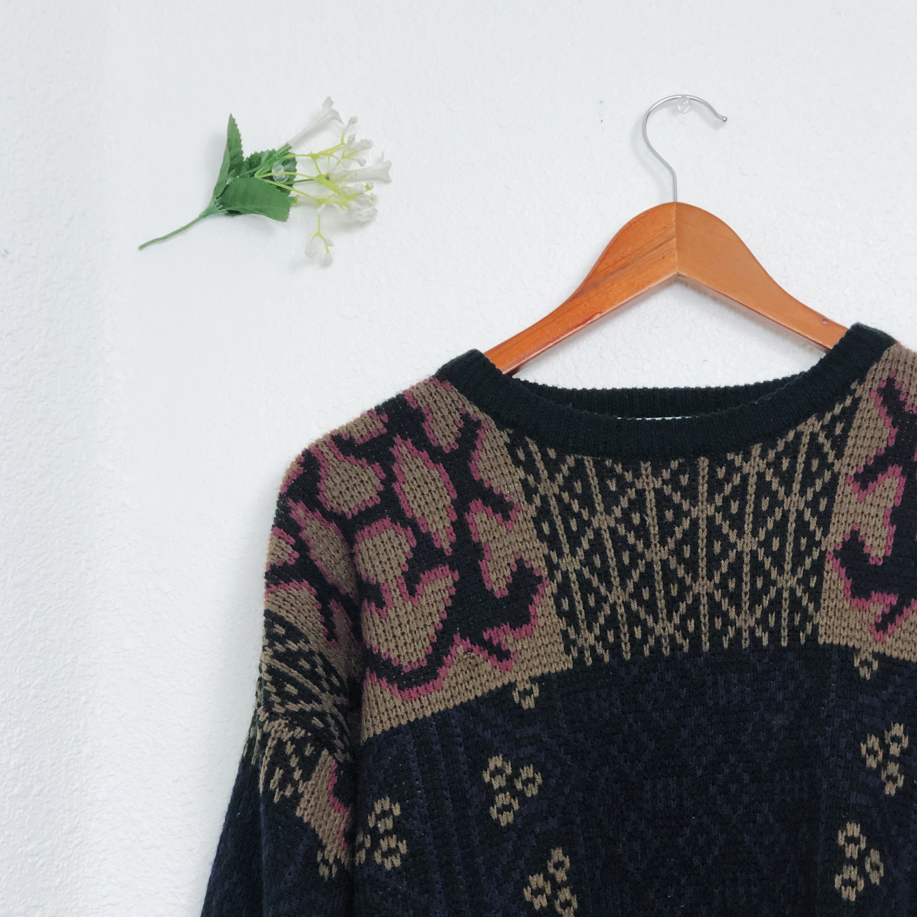 Vintage Brown Gitano Crewneck Sweater