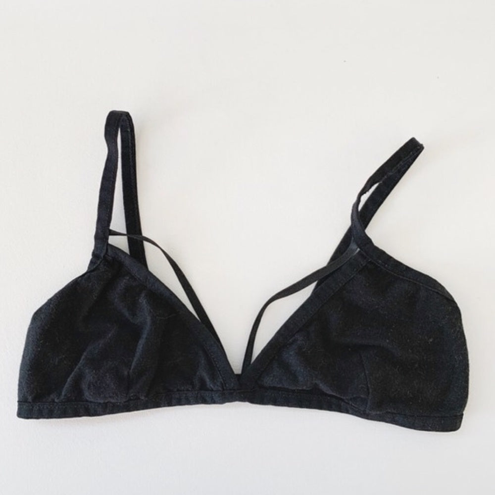 Urban Outfitters Black Strapped Bralette