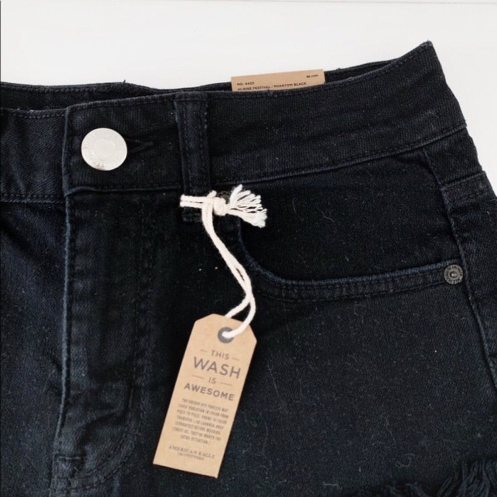 American Eagle Outfitters Black High Rise Shorts