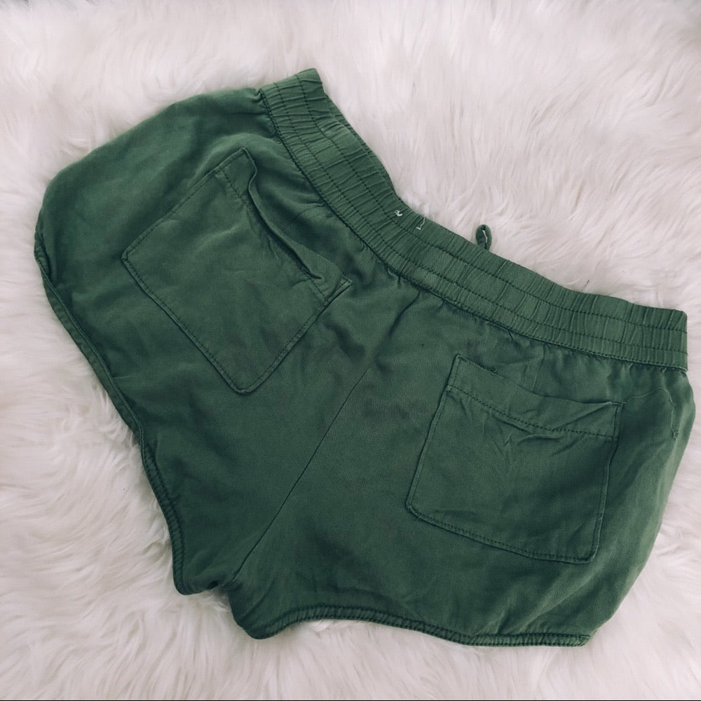 Comfy Green Stretchy Sofee Type Shorts