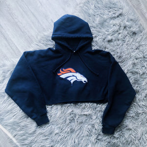 Broncos Reworked Cropped Hoodie