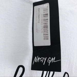 Raise Hell Baby Nasty Gal White Crop Top