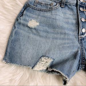 Old Navy Lightly Distressed Blue Jean Shorts