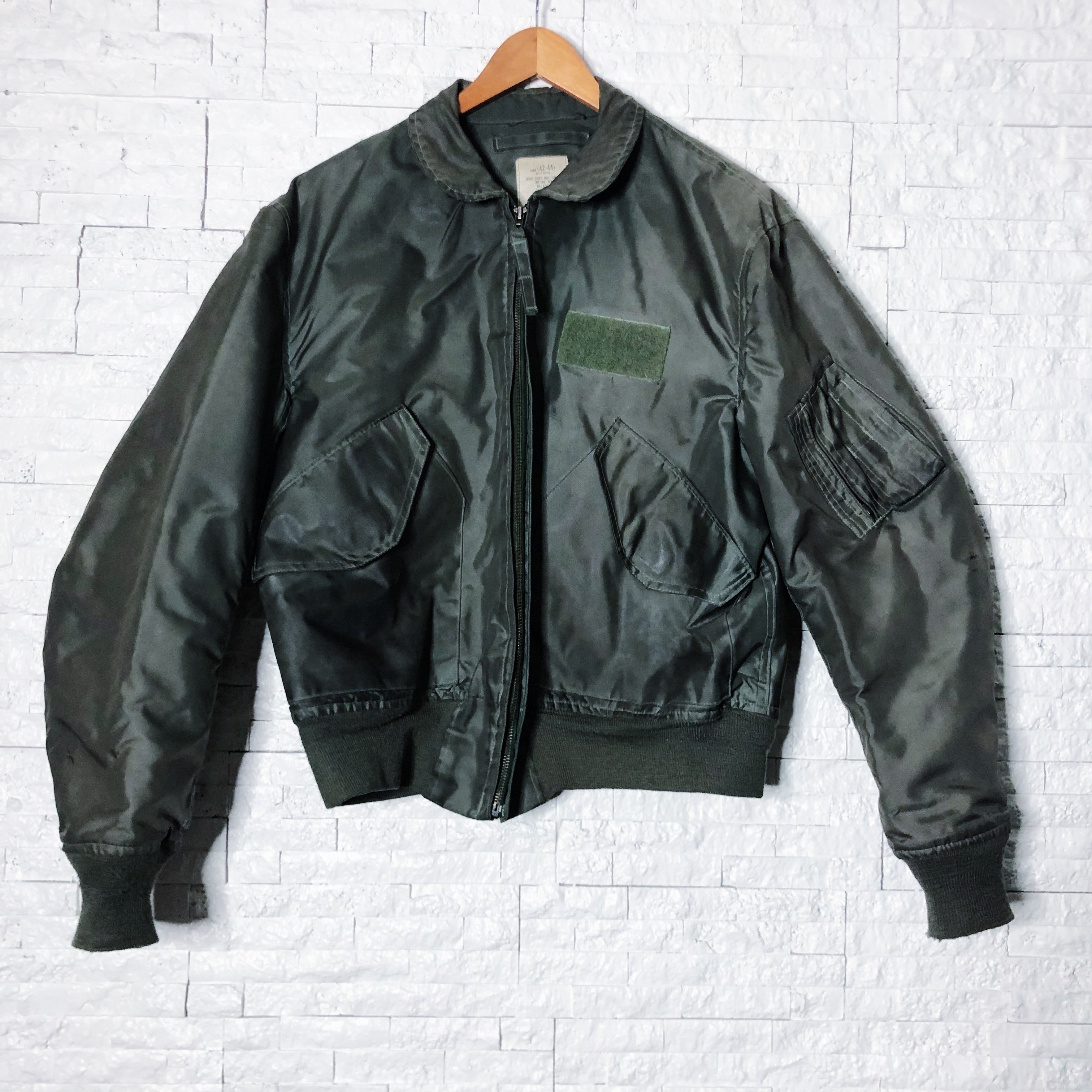 Vintage Army Green Bomber Jacket