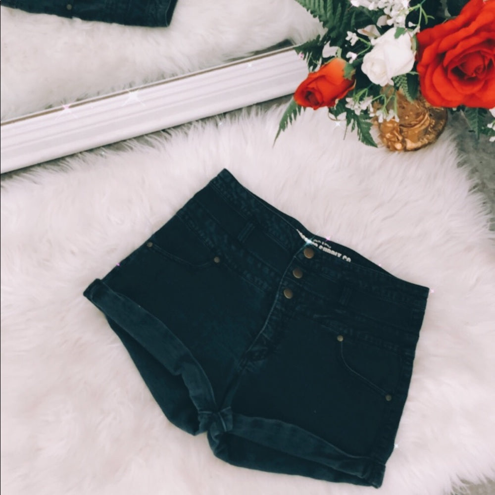 Dark Blue Highwaisted Mossimo Supply Shorts