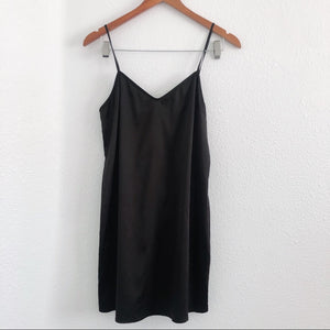 Black Bebe Lingerie Slip Dress