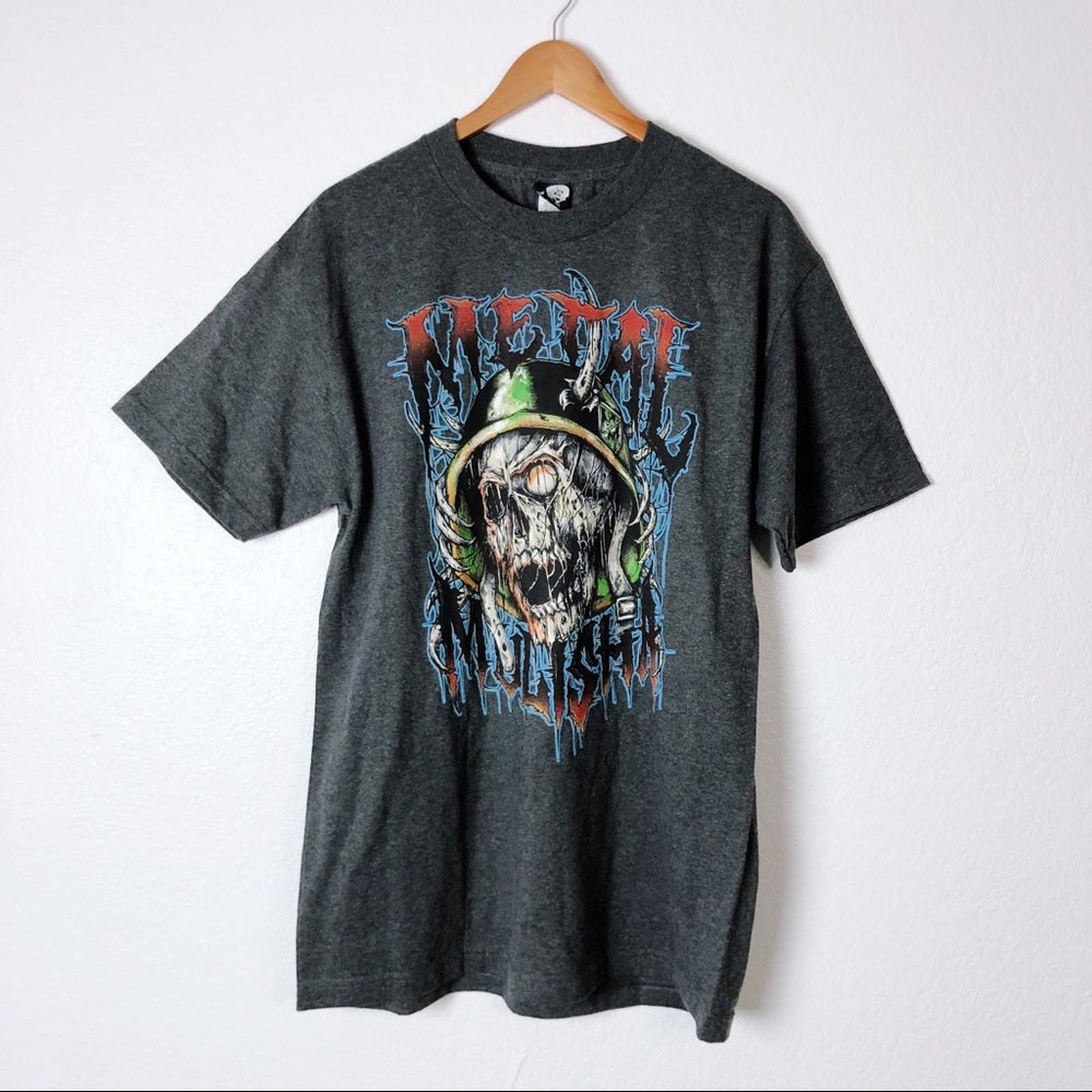 Metal Mulisha Gray Destroyer Zombie Graphic Shirt