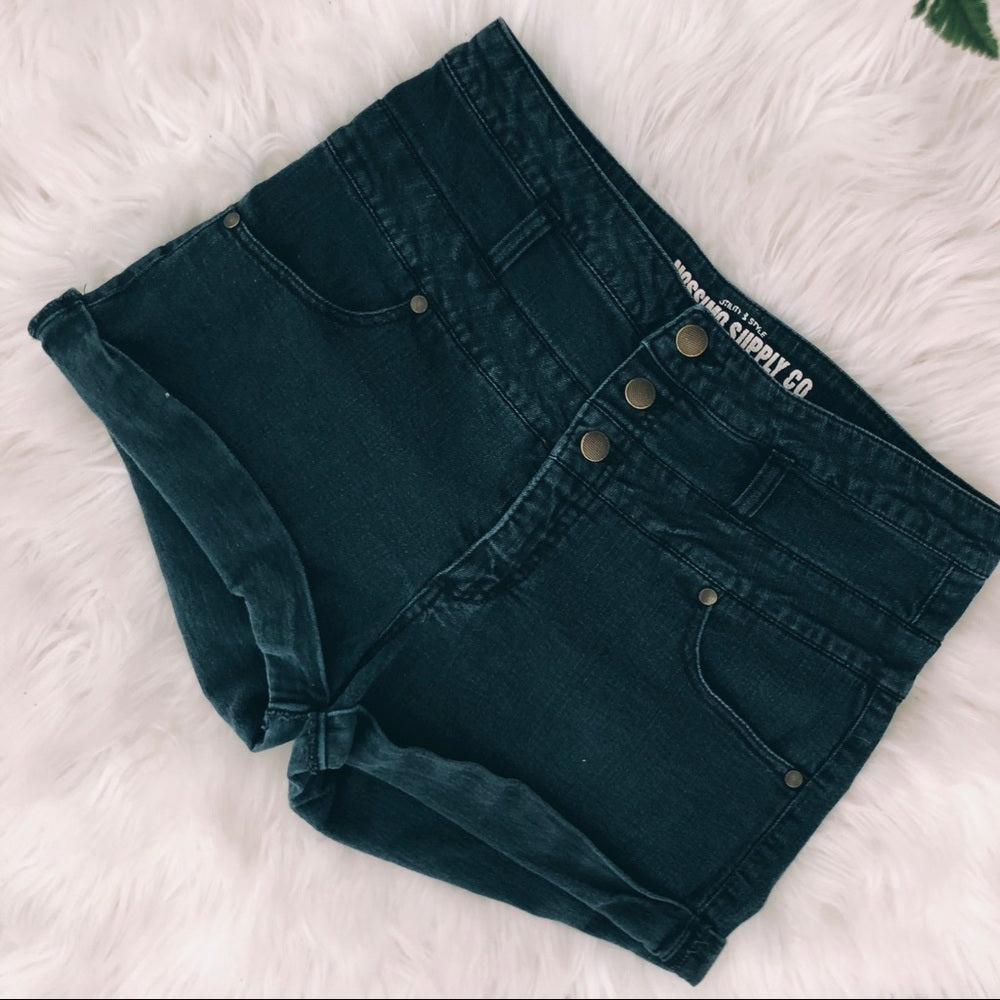 Dark Blue Highwaisted Mossimo Supply Shorts