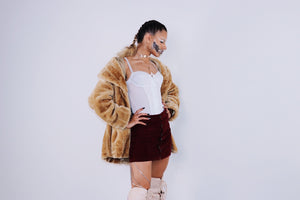 Only Thing Soft About Me Faux Fur Mink Jacket