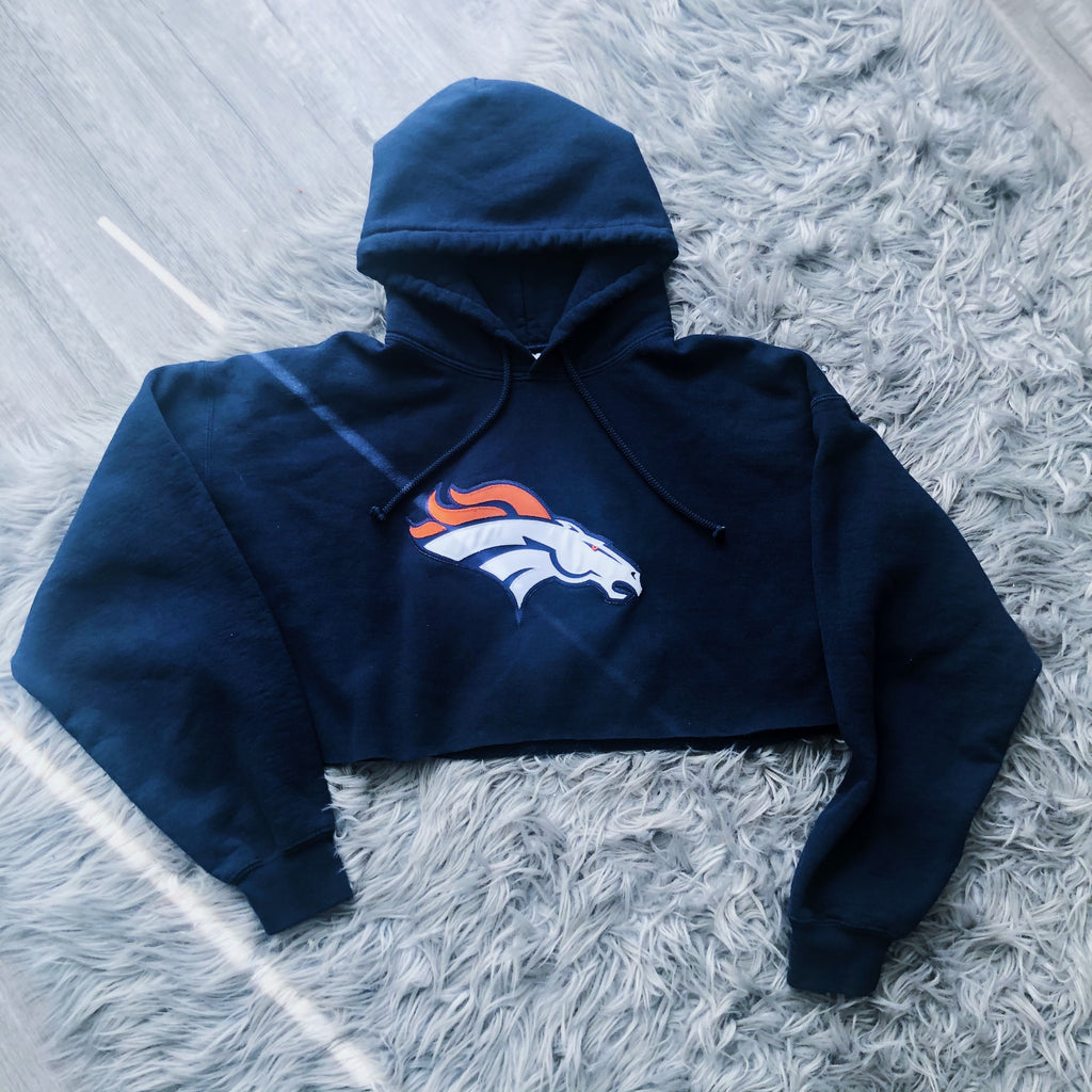 Broncos Reworked Cropped Hoodie