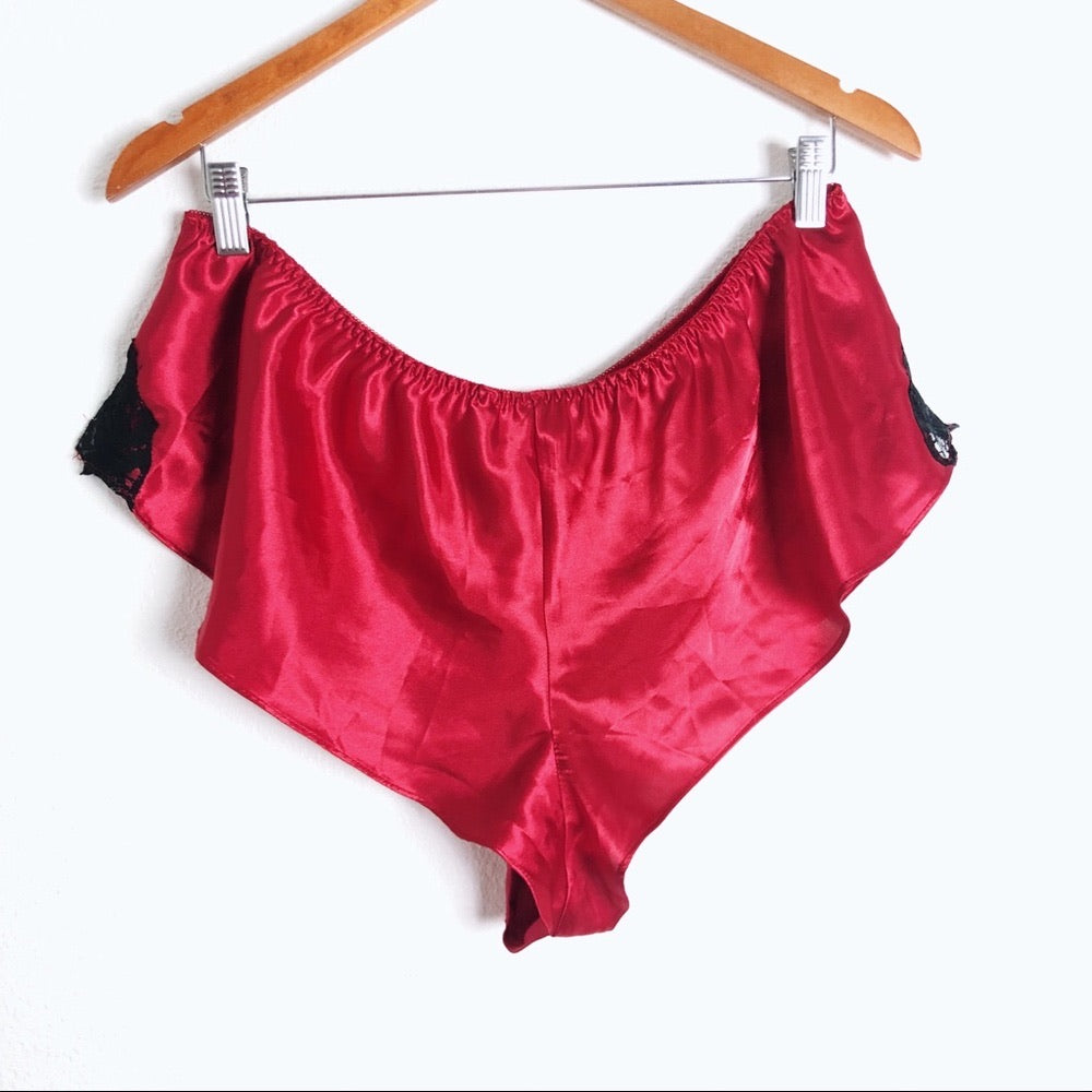 Red Lingerie Lace Trimmed Torrid Boy Shorts