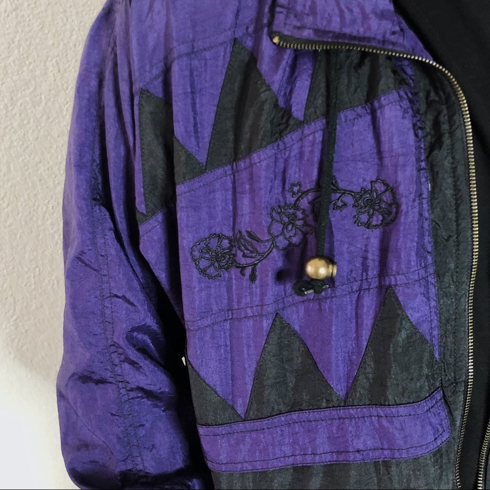 Vintage 90’s Purple & Black Unisex XL Jacket