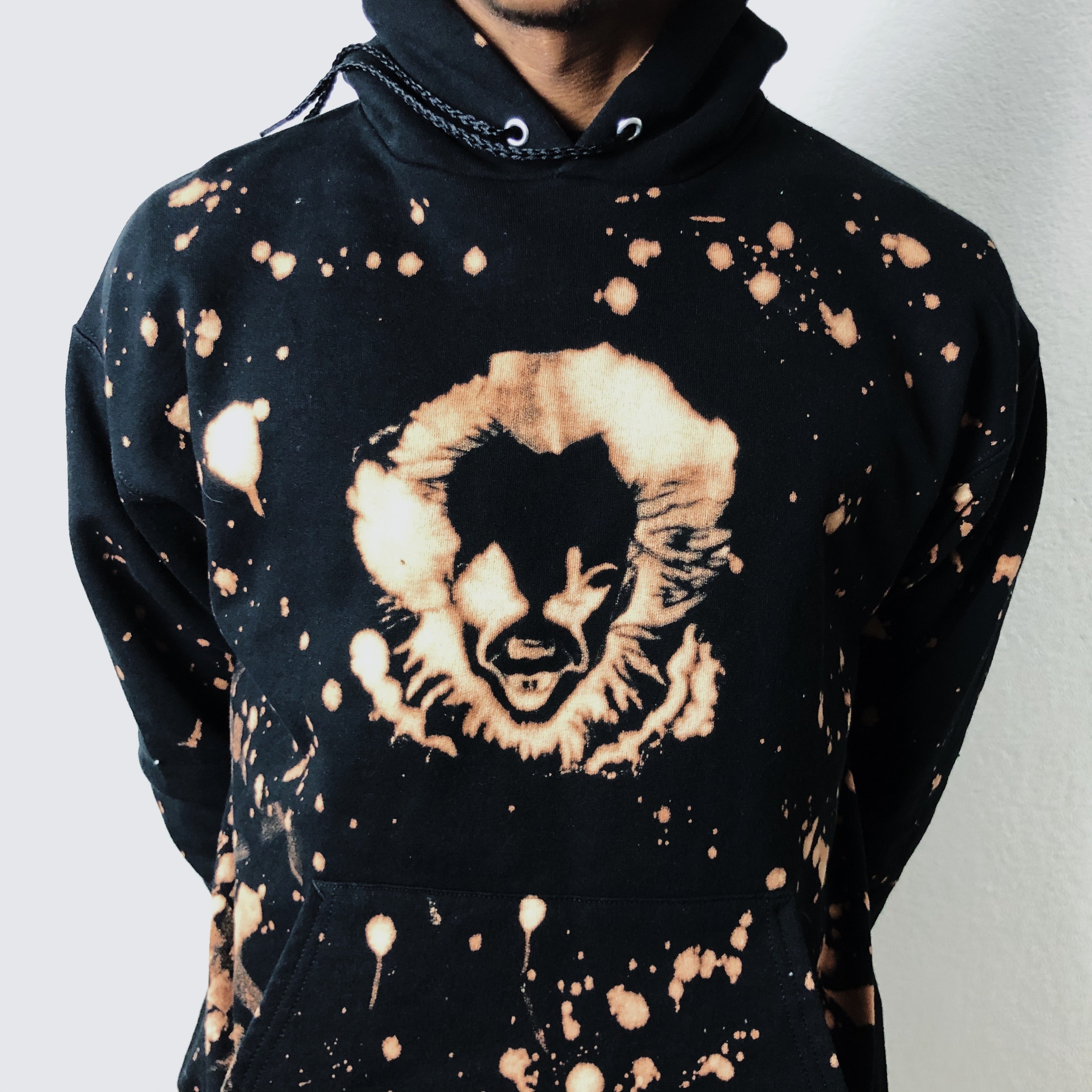 Custom Pennywise Acid Wash Eco Smart Hoodie