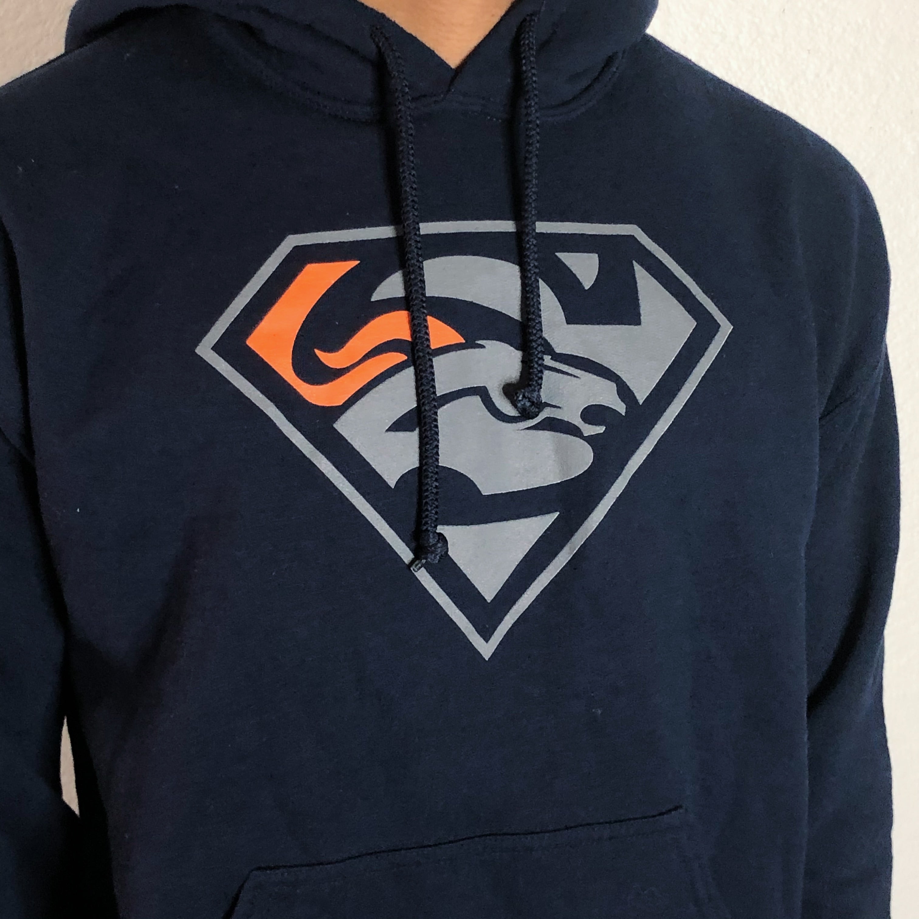 Broncos Navy Superman Hoodie