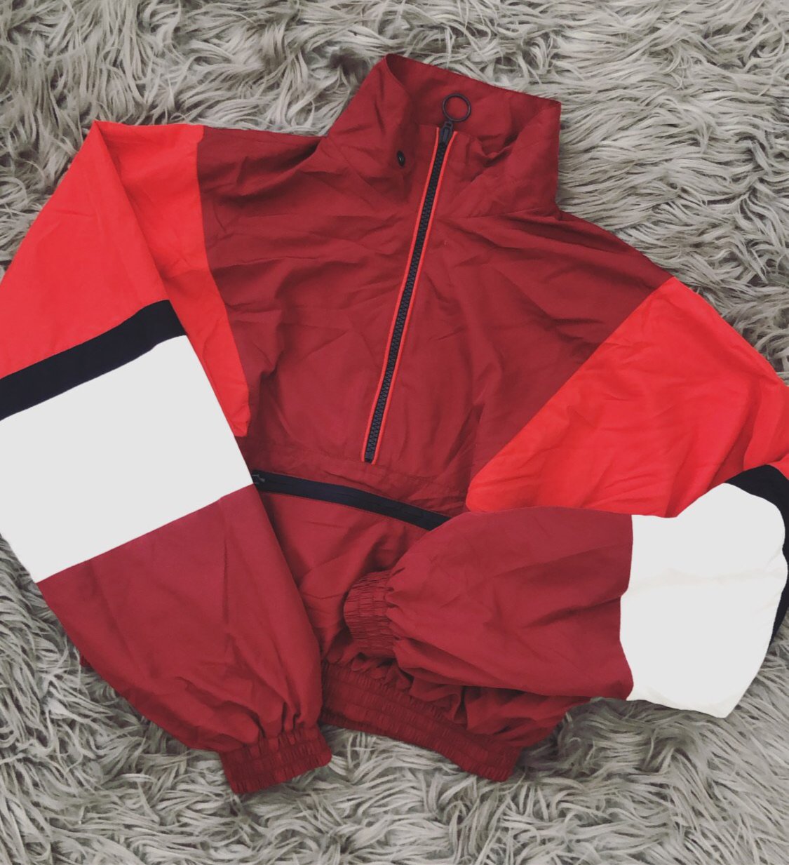 Run It Babe, Retro Cropped Windbreaker