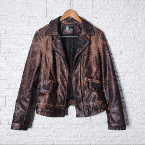 Vintage Brown Kut Leather Jacket