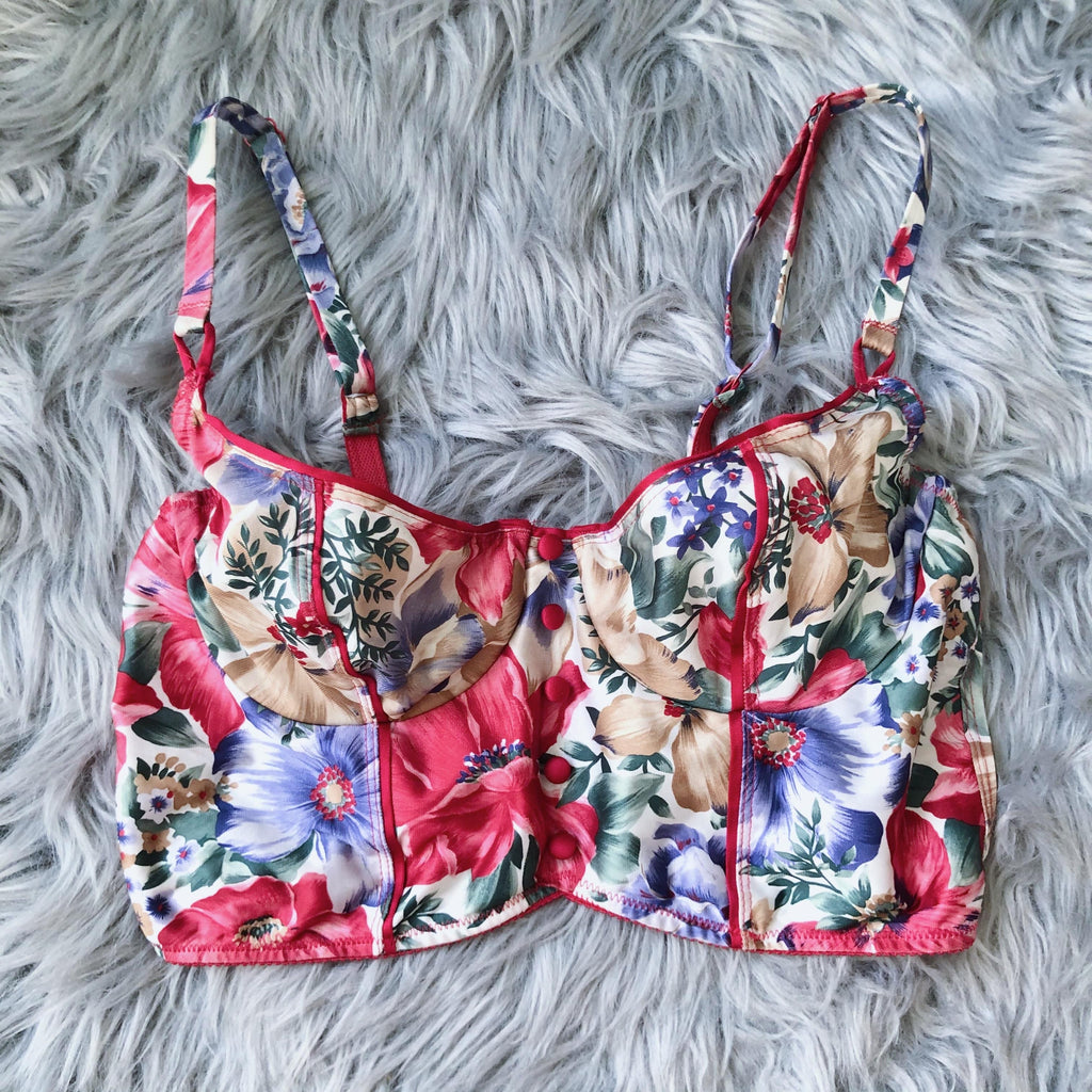 Vintage Floral Brassiere