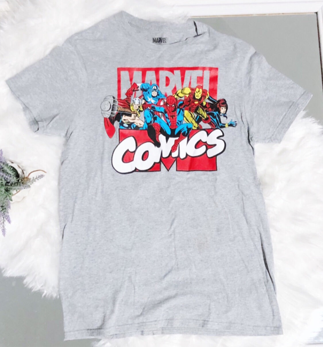 Marvel Comics Gray Short Sleeve Graphic T-Shirt