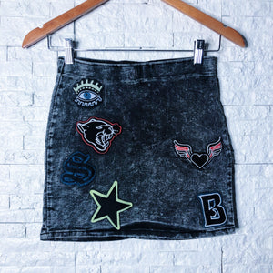 Patched Bae Dark Denim Avis Wash Skirt