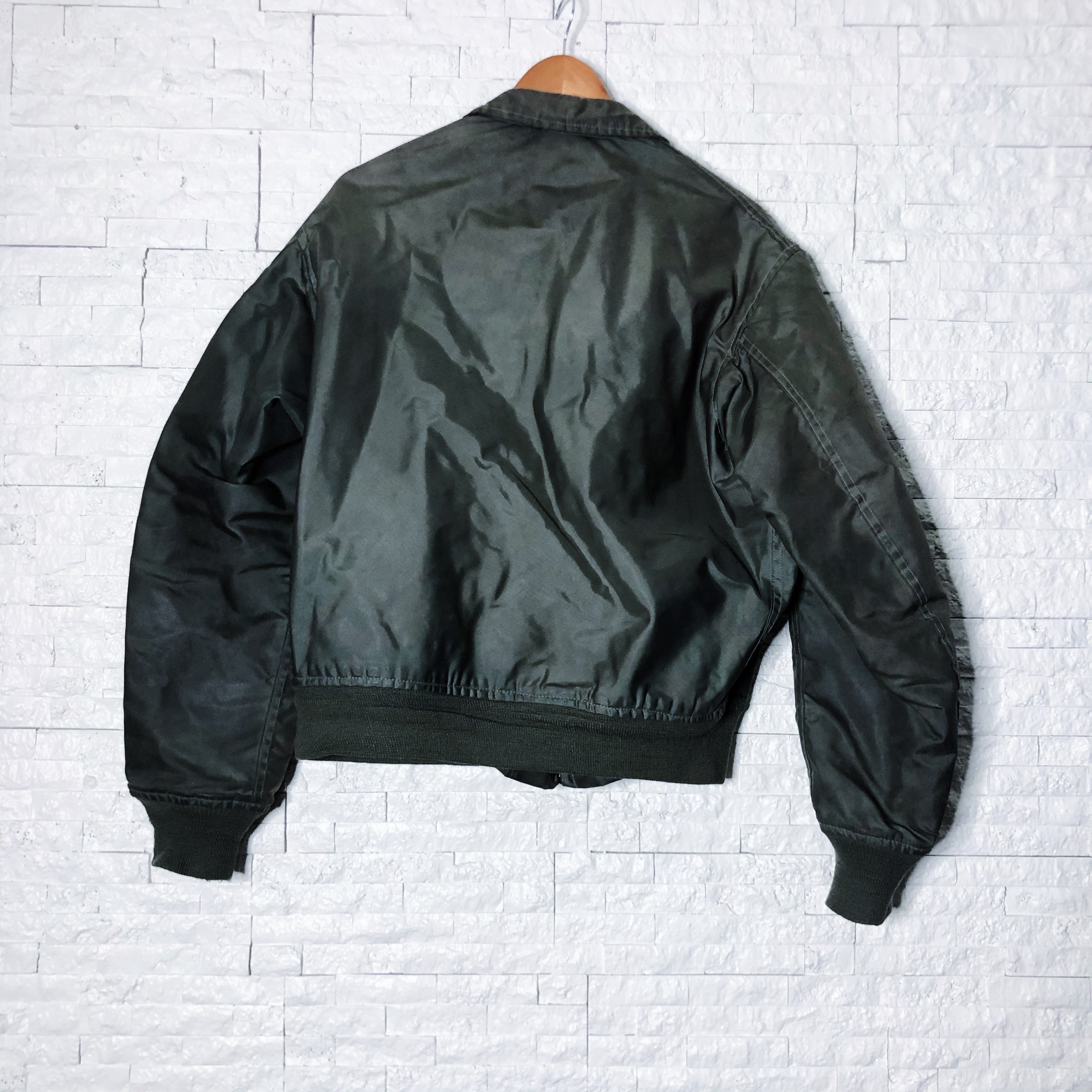 Vintage Army Green Bomber Jacket