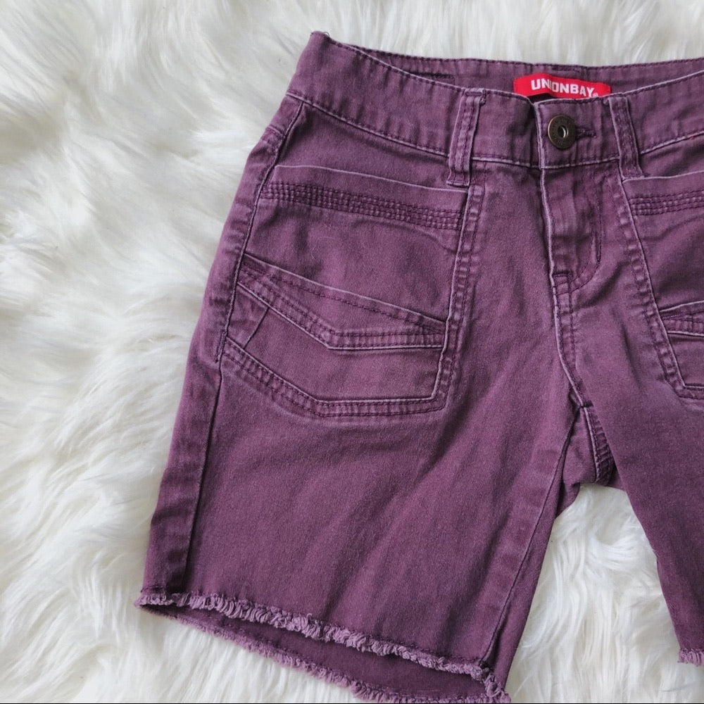 Purple Union Bay Cut Off Bermuda Shorts